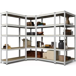 Etajera Metkas Budget B180120904052 180x90x40cm (Silver) Thumb