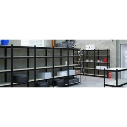 Etajera Metkas Budget BC180150904052A 180x90x40cm (Anthracite) Thumb