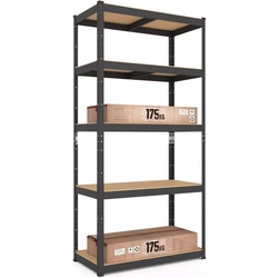 Etajera Metkas Budget BC180150904052A 180x90x40cm (Anthracite) Thumb