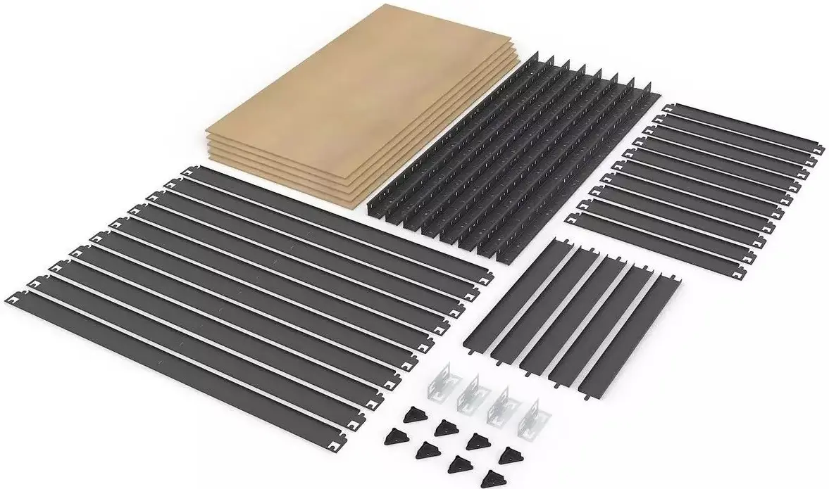 Etajera Metkas Budget BC180150904052A 180x90x40cm (Anthracite)