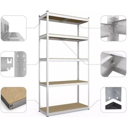 Стеллаж Metkas Standard 240x120x50cm (Silver) Thumb