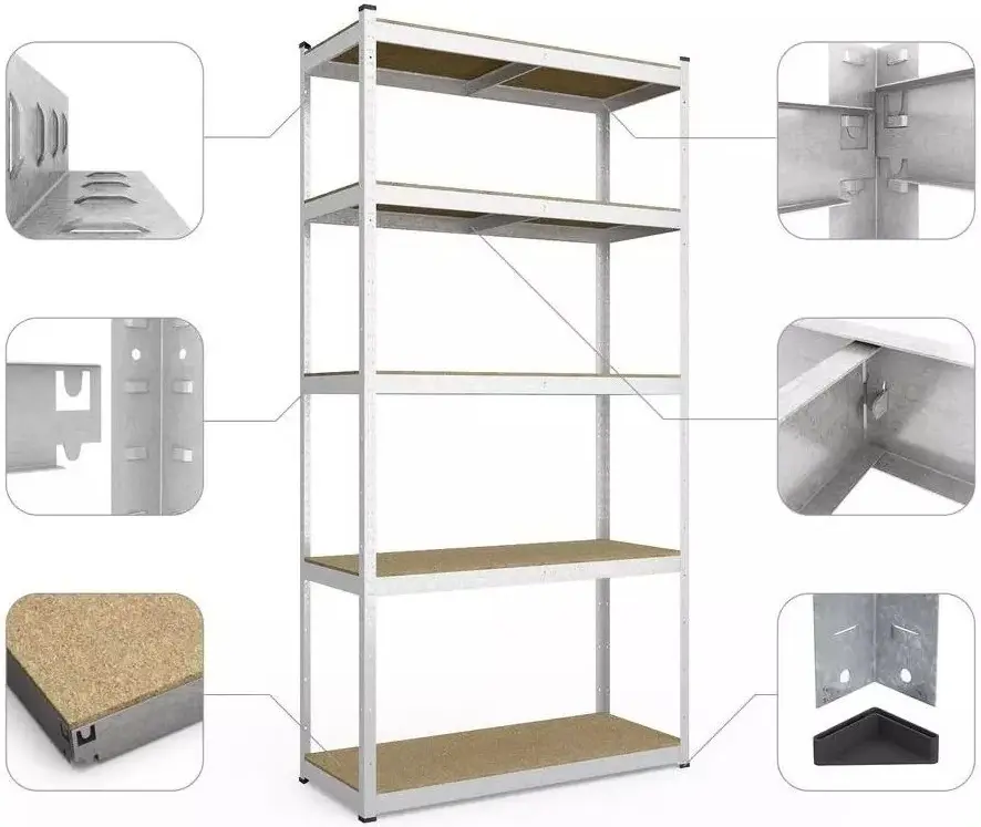 Стеллаж Metkas Standard 240x120x50cm (Silver)