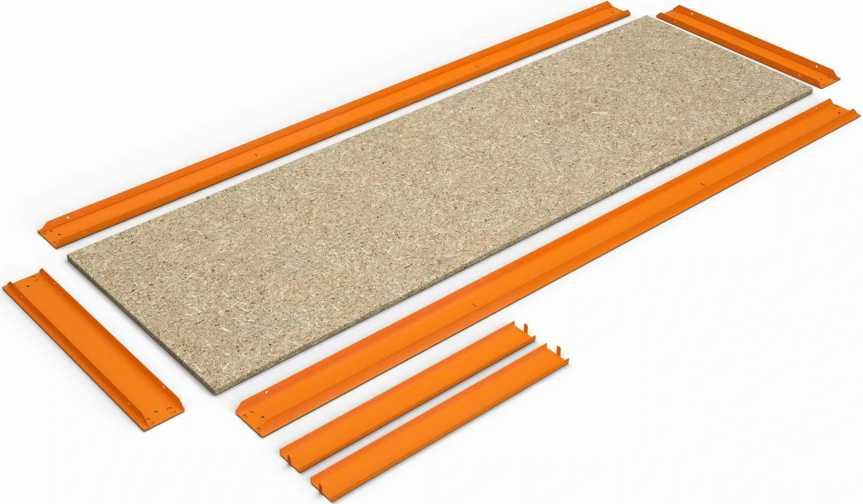 Стеллаж Metkas Titan 180x160x50cm (Blue/Orange)