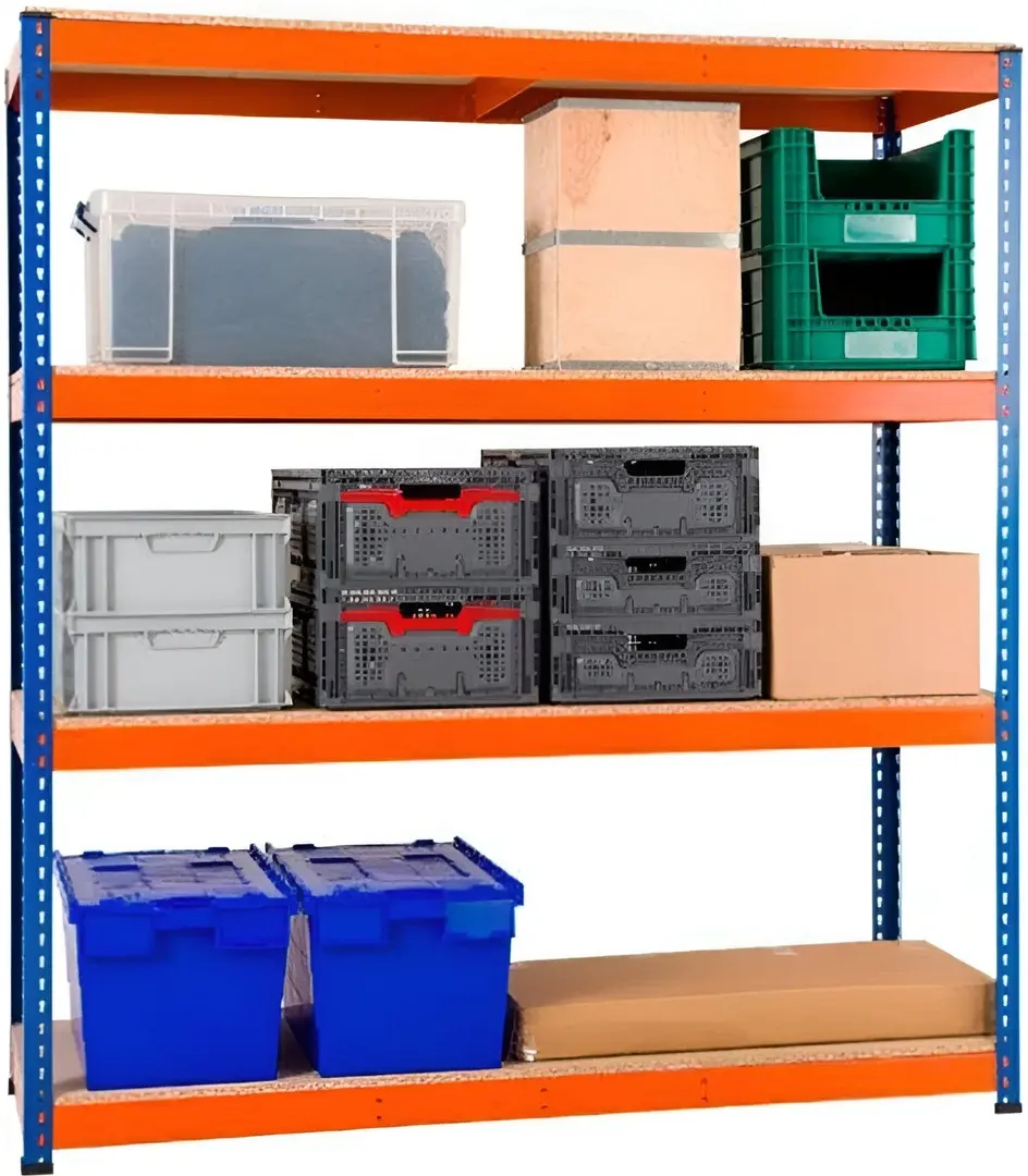 Стеллаж Metkas Titan 180x160x50cm (Blue/Orange)