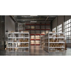 Etajera Metkas Titan T216221206051 216x120x60cm (Silver) Thumb