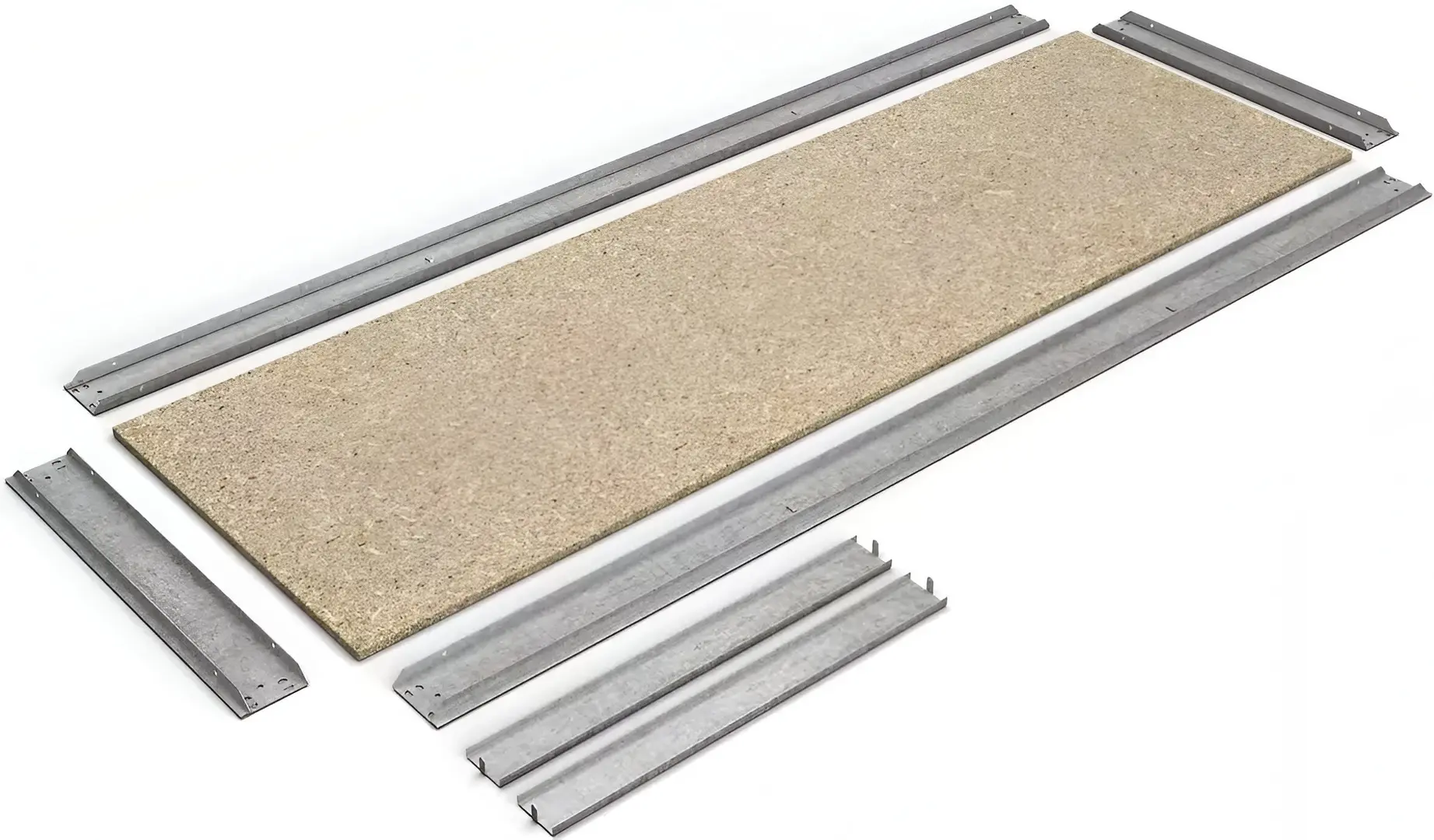 Etajera Metkas Titan T216221208051 216x120x80cm (Silver)