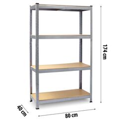 Set etajere de depozitare Plonos PL-701 (Silver) Thumb