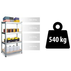 Etajera Plonos 470000 (Silver/Brown) Thumb