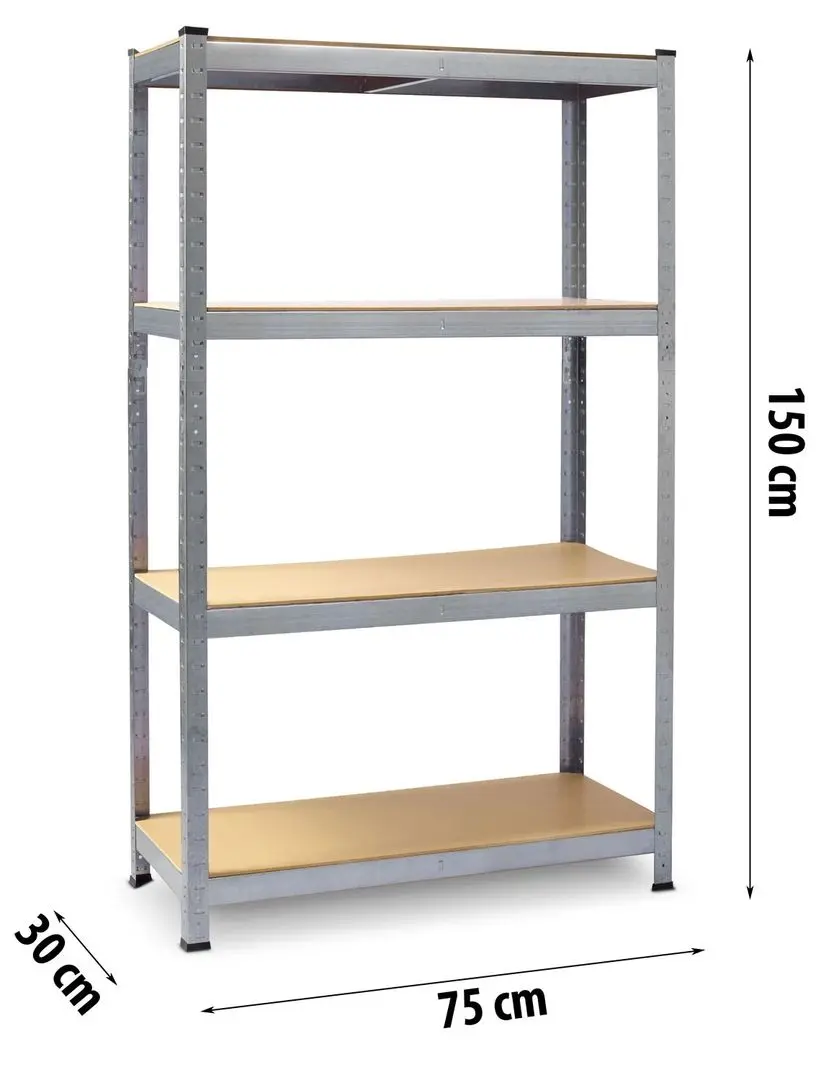 Etajera Plonos 470000 (Silver/Brown)