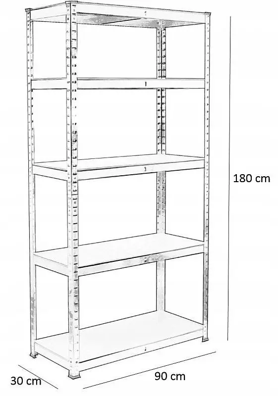 Etajera Procart R1809030 (Silver)