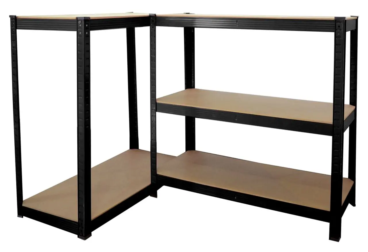 Стеллаж модульный SDGroup Strategic 180x90x40cm (Black/Natural)