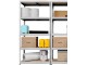 Etajera SDGroup max.130 200x374x50cm (Silver/Brown)