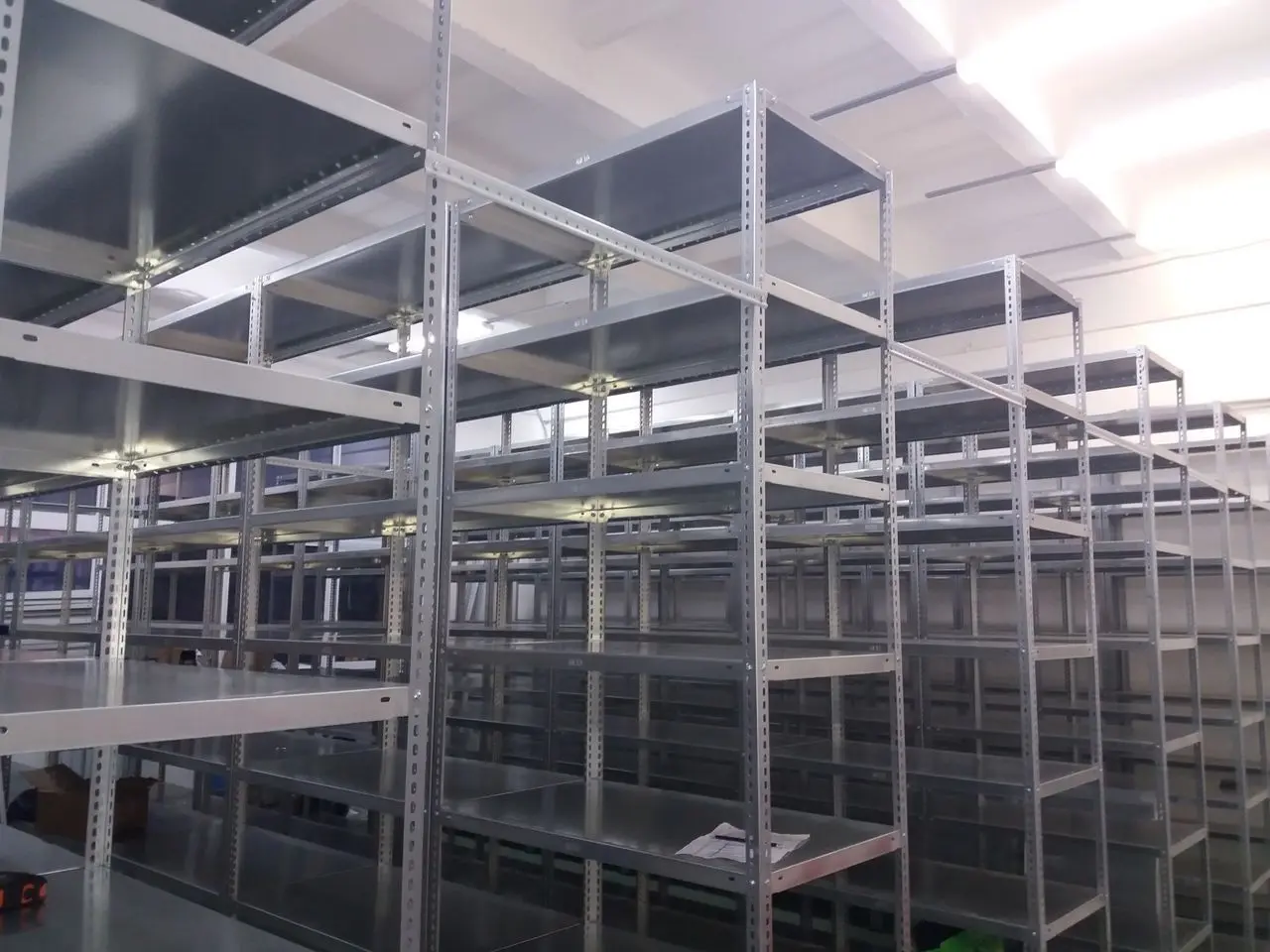 Стеллаж SDGroup max.150 250x314x50cm (Silver/Brown)