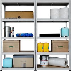 Стеллаж SDGroup Strategic max.100 180x120x30cm (Silver/Brown) Thumb