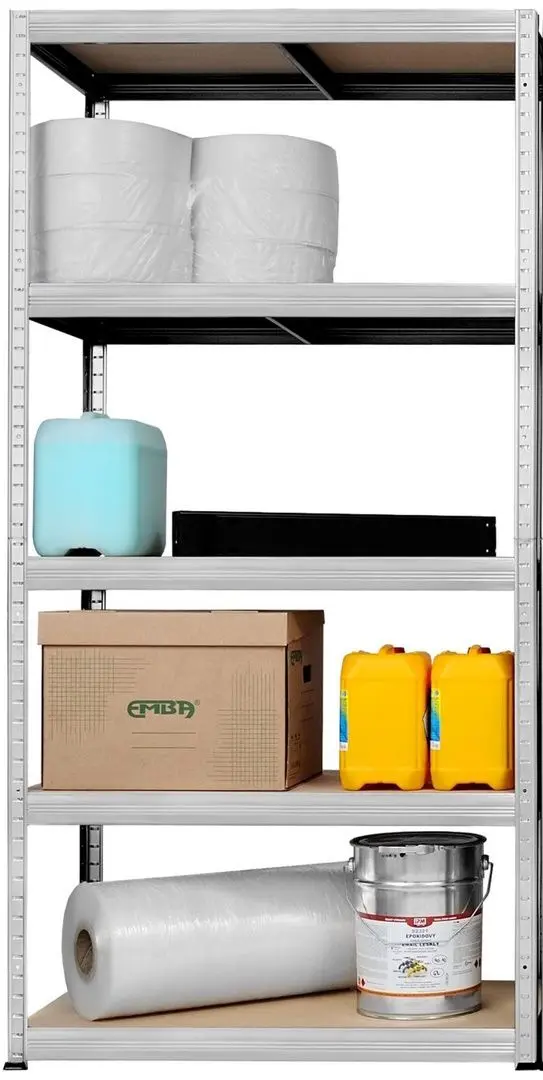 Etajera SDGroup Strategic max.175 180x300x40cm (Silver/Brown)