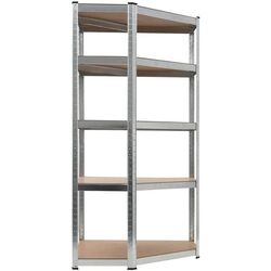 Стеллаж SDGroup Strategic max.175 180x70x70x40cm (Silver/Brown) Thumb