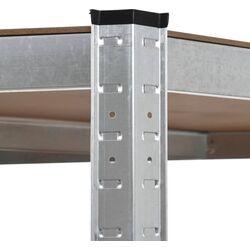 Стеллаж SDGroup Strategic max.175 180x70x70x40cm (Silver/Brown) Thumb