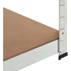 Стеллаж SDGroup Strategic max.175 180x70x70x40cm (Silver/Brown) Thumb