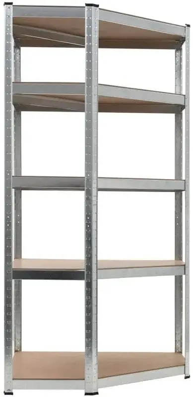 Стеллаж SDGroup Strategic max.175 180x70x70x45cm (Silver/Brown) - 2