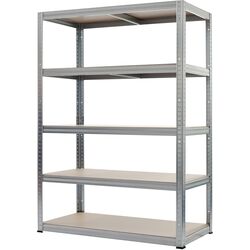 Стеллаж SDGroup Strategic max.350 180x90x60cm (Silver/Brown) Thumb