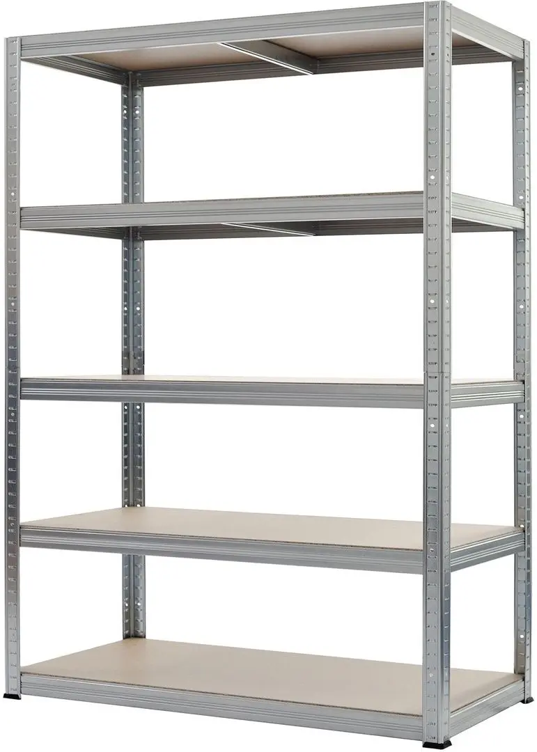 Стеллаж SDGroup Strategic max.350 180x90x60cm (Silver/Brown) - 2
