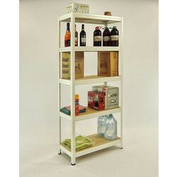 Стеллаж SDGroup Strategic max.350 180x90x60cm (Silver/Brown) Thumb