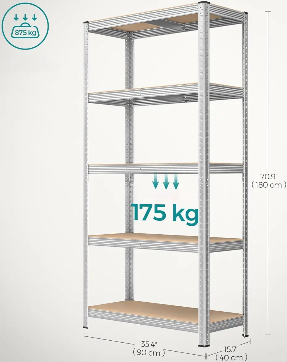 Set etajere Songmics GLR040E02 (Silver)