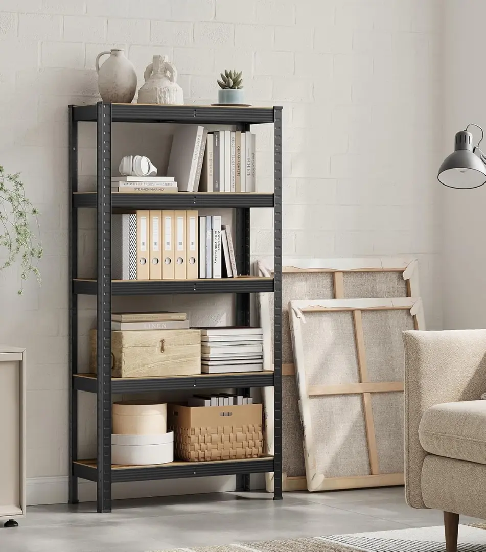 Стеллаж Songmics GLR030B01 (Rustic Brown/Black)