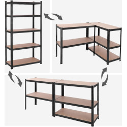 Стеллаж Songmics GLR040B01 (Black) Thumb