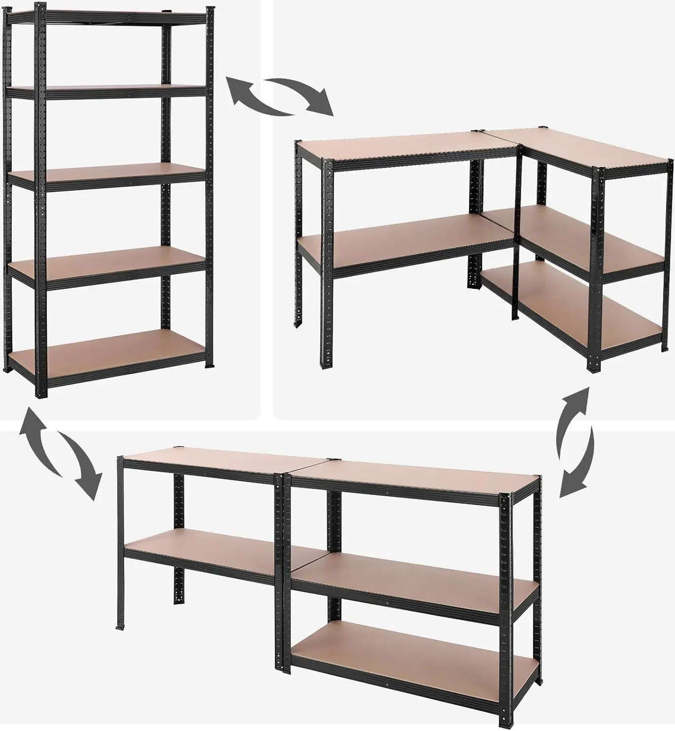 Стеллаж Songmics GLR040B01 (Black)