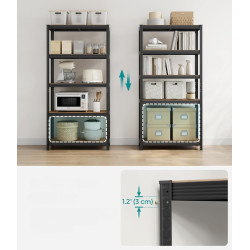 Etajera Songmics GLR040B11 (Rustic Brown/Black) Thumb