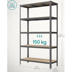 Etajera Songmics GLR060B01 (Grey) Thumb