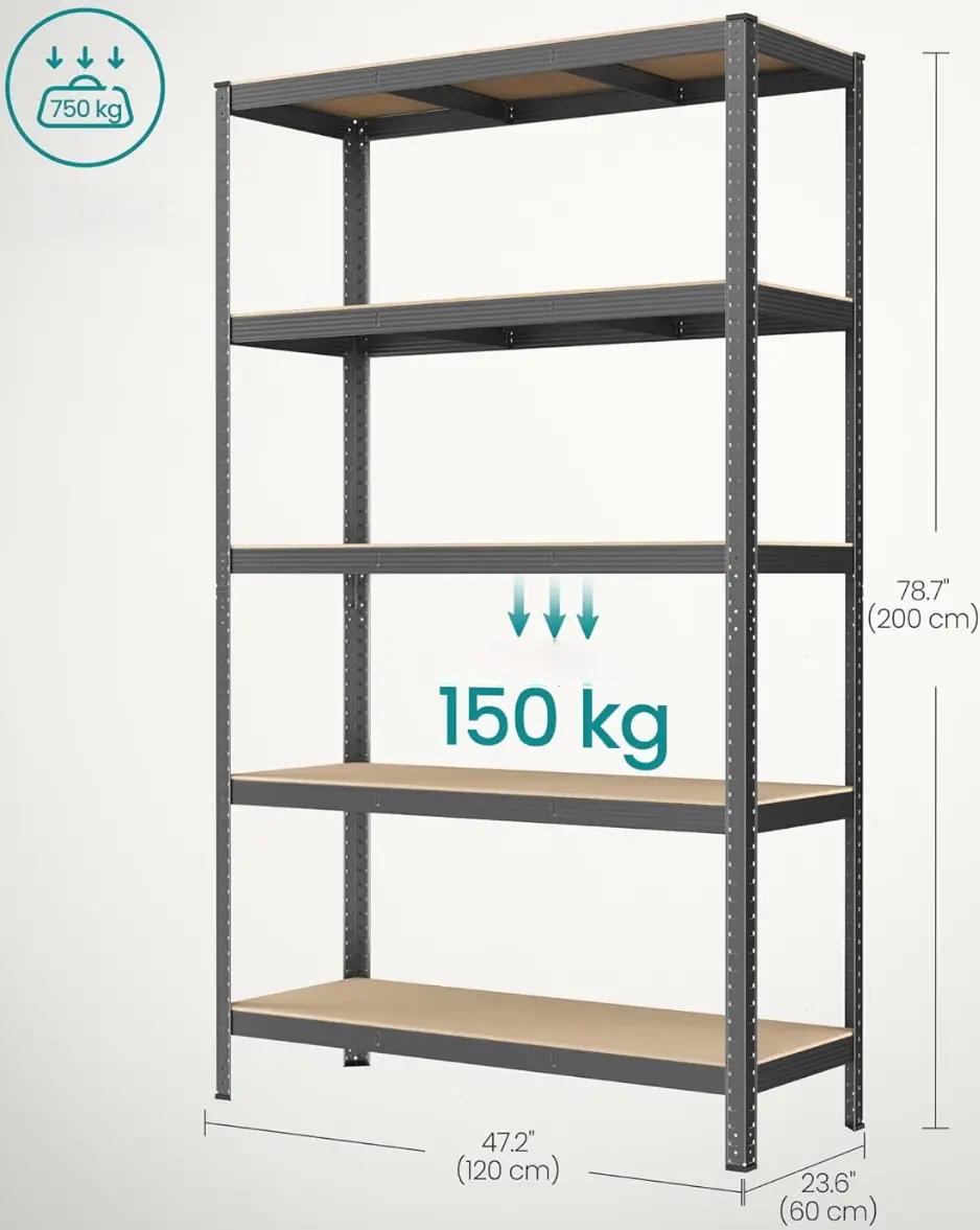 Etajera Songmics GLR060B01 (Grey)