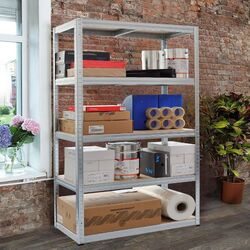 Стеллаж Strategic 5 полок 180x120x60 (Silver/Brown)