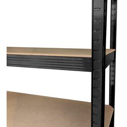 Etajera Strategic 5 rafturi 200x100x50 (Black/Brown) Thumb