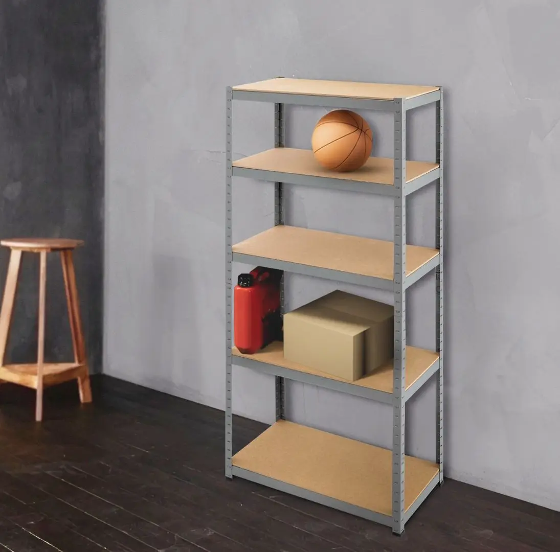 Стеллаж Strategic 5 полок max.100 180x90x35 (Silver/Brown)