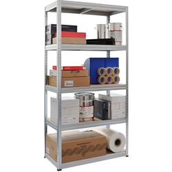 Стеллаж Strategic 5 полок max.175 180x90x30 (Silver/Brown) Thumb