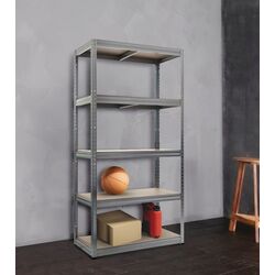 Стеллаж Strategic 5 полок max.175 180x90x30 (Silver/Brown)