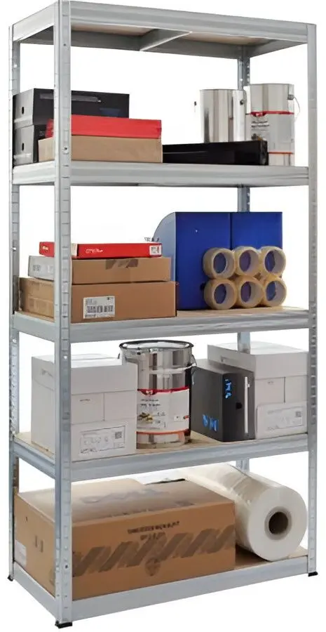 Стеллаж Strategic 5 полок max.175 180x90x30 (Silver/Brown) - 3