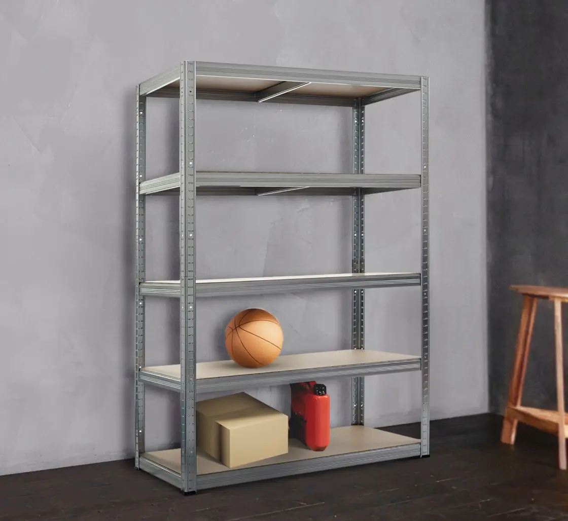 Etajera Strategic 5 rafturi max.300 180x120x50 (Silver/Brown)