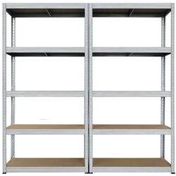 Стеллаж Strategic двойной 5 полок max.175 180x180x30 (Silver/Brown) Thumb