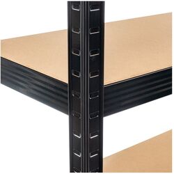 Etajera Strategic triplu 5 rafturi 200x300x50 (Black/Brown) Thumb