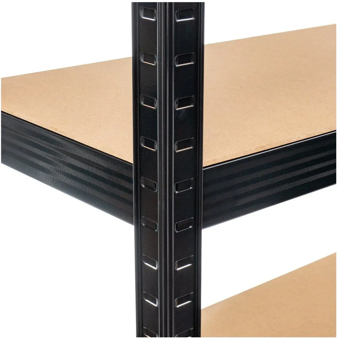 Etajera Strategic triplu 5 rafturi 200x300x50 (Black/Brown)