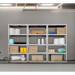 Etajera Strategic tripla 5 rafturi max.100 180x270x30 (Silver/Brown)