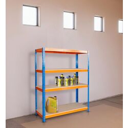 Стеллаж Strend Pro Regal Racks RAT60 HD 180x60x180cm (Blue/Orange)