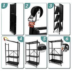 Etajera pliabila TopEshop FS004 (Black) Thumb