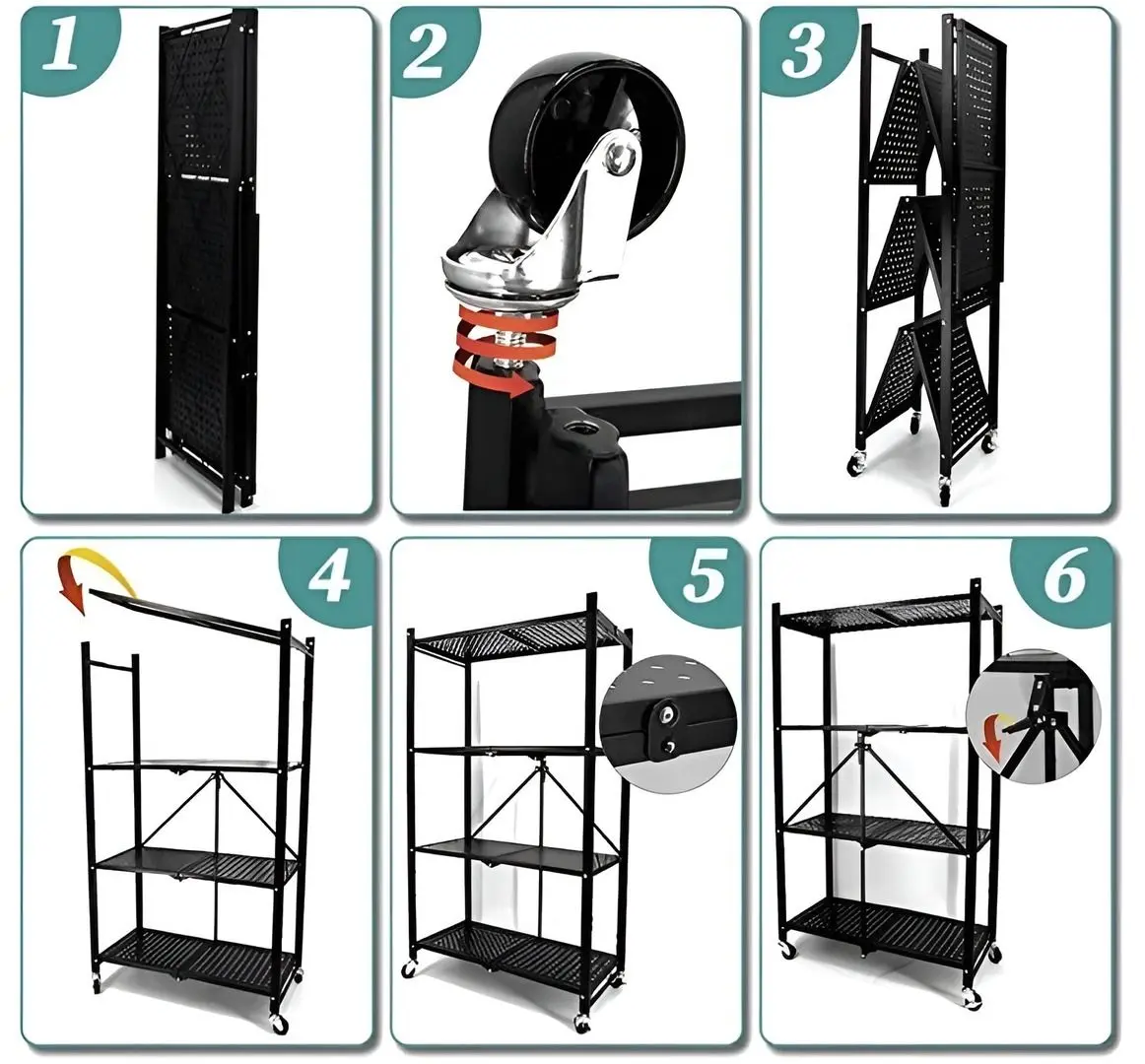 Etajera pliabila TopEshop FS004 (Black)