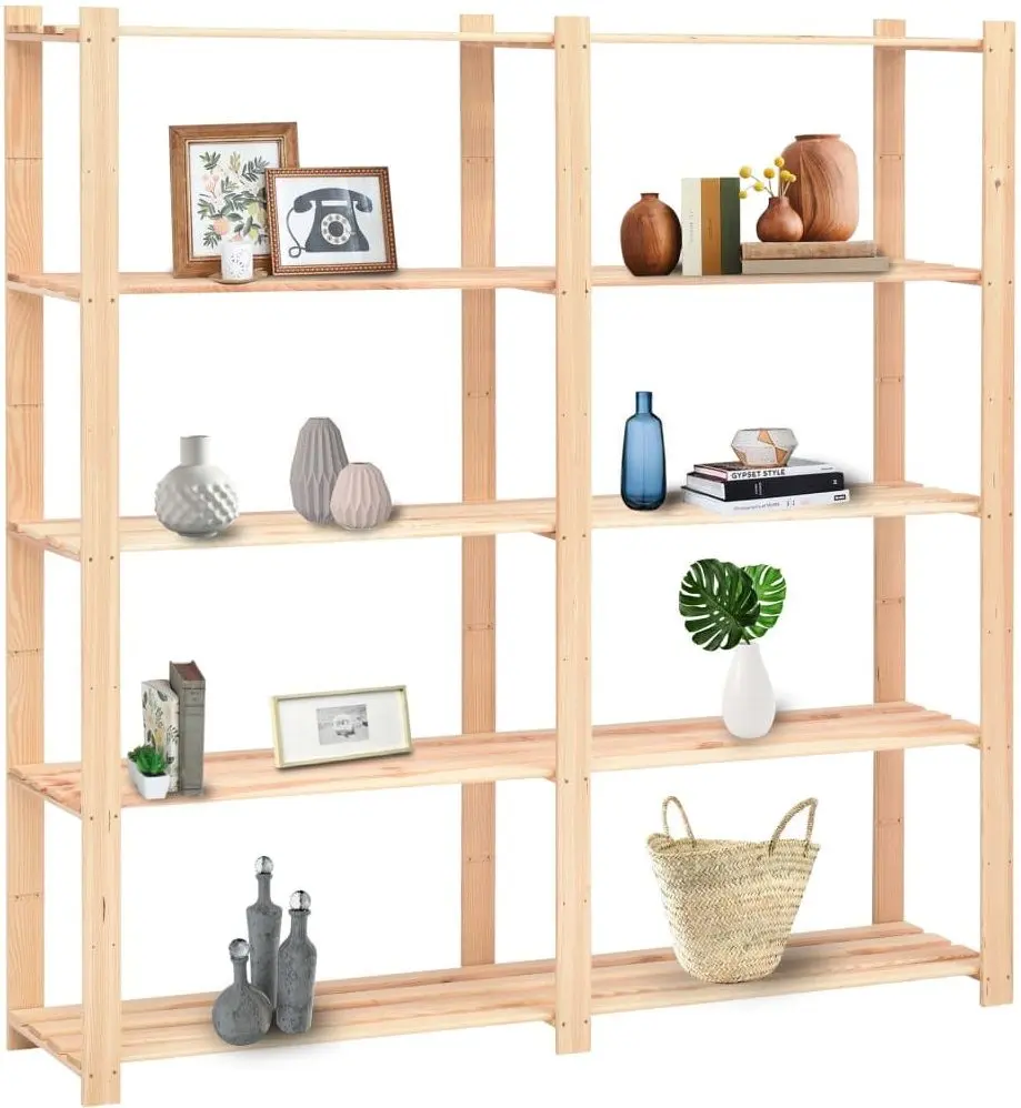 Набор стеллажей VidaXL 286198 170x38x170cm (Wood)