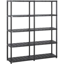 Набор стеллажей VidaXL 3059852 71x38x170cm (Black) Thumb