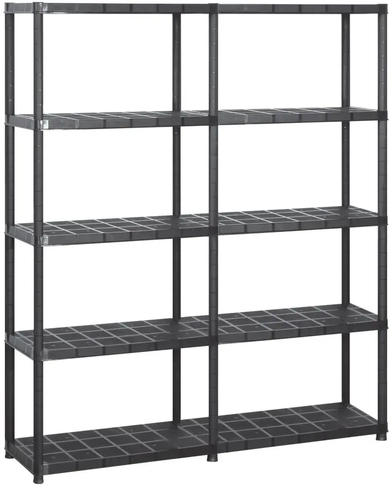 Набор стеллажей VidaXL 3059852 71x38x170cm (Black)